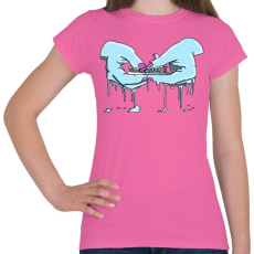 PRINTFASHION Rolling - Női póló - Rózsaszín