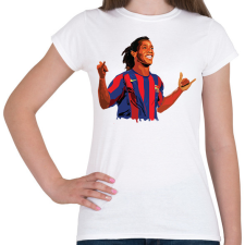 PRINTFASHION Ronaldinho - Női póló - Fehér női póló