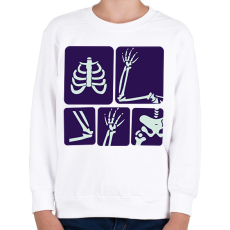PRINTFASHION Röntgen - Gyerek pulóver - Fehér