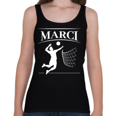 PRINTFASHION Röpis fiú - Névvel - Női atléta - Fekete