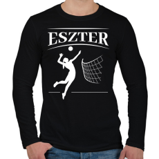 PRINTFASHION Röpis lány - Névvel - Férfi hosszú ujjú póló - Fekete