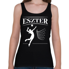 PRINTFASHION Röpis lány - Névvel - Női atléta - Fekete