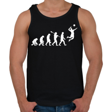 PRINTFASHION Röplabda evolúció - Férfi atléta - Fekete