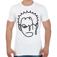 PRINTFASHION Roronoa Zoro - Férfi póló - Fehér
