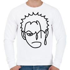 PRINTFASHION Roronoa Zoro - Férfi pulóver - Fehér férfi pulóver, kardigán