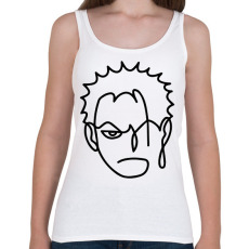 PRINTFASHION Roronoa Zoro - Női atléta - Fehér