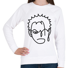 PRINTFASHION Roronoa Zoro - Női pulóver - Fehér női pulóver, kardigán