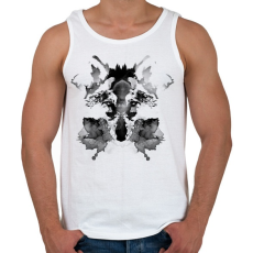 PRINTFASHION Rorschach - Férfi atléta - Fehér