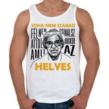 PRINTFASHION Rosa Parks idézet - Férfi atléta - Fehér atléta, trikó