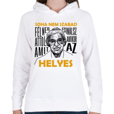 PRINTFASHION Rosa Parks idézet - Női kapucnis pulóver - Fehér