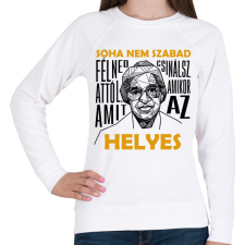 PRINTFASHION Rosa Parks idézet - Női pulóver - Fehér női pulóver, kardigán