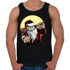 PRINTFASHION Rossz télapó - Férfi atléta - Fekete