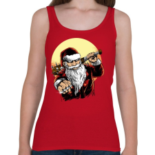 PRINTFASHION Rossz télapó - Női atléta - Cseresznyepiros női trikó