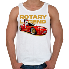 PRINTFASHION ROTARY LEGEND MAZDA - Férfi atléta - Fehér