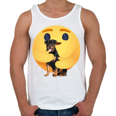 PRINTFASHION Rottweiler - Férfi atléta - Fehér