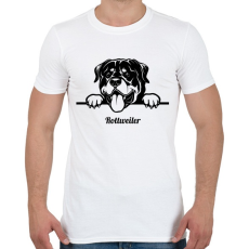 PRINTFASHION Rottweiler - Férfi póló - Fehér