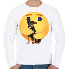 PRINTFASHION Rottweiler - Férfi pulóver - Fehér férfi pulóver, kardigán