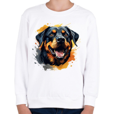 PRINTFASHION rottweiler - Gyerek pulóver - Fehér