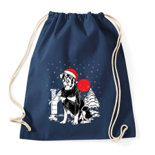 PRINTFASHION Rottweiler Karácsony - Sportzsák, Tornazsák - Sötétkék tornazsák