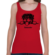 PRINTFASHION Rottweiler - Női atléta - Cseresznyepiros
