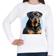 PRINTFASHION Rottweiler - Női pulóver - Fehér női pulóver, kardigán