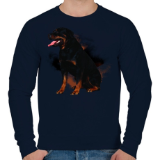 PRINTFASHION rotweiler - Férfi pulóver - Sötétkék