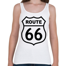 PRINTFASHION route 66 - Női atléta - Fehér női trikó