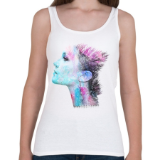 PRINTFASHION rowena_braids_ - Női atléta - Fehér női trikó