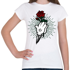 PRINTFASHION Rózsa 02 - Női póló - Fehér