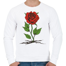 PRINTFASHION Rózsa - Férfi pulóver - Fehér női pulóver, kardigán