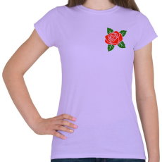 PRINTFASHION Rózsa - Női póló - Viola