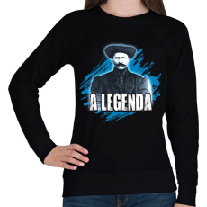 PRINTFASHION Rózsa Sándor a legenda - Női pulóver - Fekete