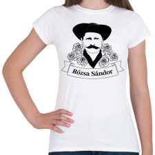 PRINTFASHION Rózsa Sándor - Magyar - Női póló - Fehér női póló