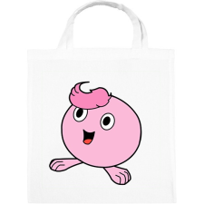 PRINTFASHION Rózsaszín gömböc - Vászontáska - Fehér kézitáska és bőrönd