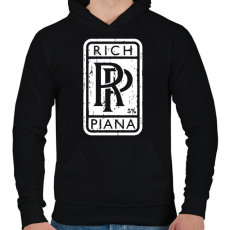 PRINTFASHION RP - Rich Piana - Férfi kapucnis pulóver - Fekete