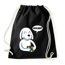 PRINTFASHION Rubik Dog - Sportzsák, Tornazsák - Fekete tornazsák