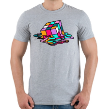 PRINTFASHION Rubik kocka - Férfi póló - Sport szürke férfi póló