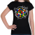 PRINTFASHION Rubik kocka - Női póló - Fekete