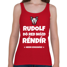 PRINTFASHION RUDOLF - Női atléta - Cseresznyepiros női trikó