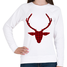 PRINTFASHION Rudolf - Női pulóver - Fehér női pulóver, kardigán