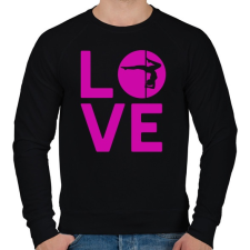 PRINTFASHION Rúdtánc love - Férfi pulóver - Fekete férfi pulóver, kardigán