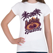 PRINTFASHION Rulett - Női póló - Fehér női póló