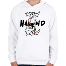 PRINTFASHION RUN Haland RUN! - Gyerek kapucnis pulóver - Fehér gyerek pulóver, kardigán