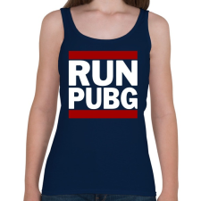 PRINTFASHION RUN PUBG - Női atléta - Sötétkék női trikó