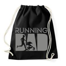 PRINTFASHION Running dad - Sportzsák, Tornazsák - Fekete tornazsák