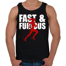 PRINTFASHION Running - Férfi atléta - Fekete atléta, trikó