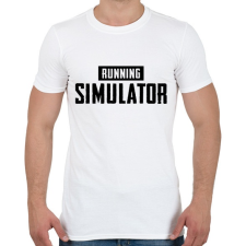 PRINTFASHION Running simulator - Férfi póló - Fehér férfi póló