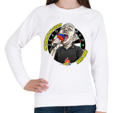 PRINTFASHION Russ Bray - Száznyolcvan - Női pulóver - Fehér női pulóver, kardigán