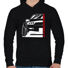 PRINTFASHION RX7 Mazda - Férfi kapucnis pulóver - Fekete férfi pulóver, kardigán