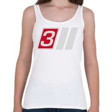 PRINTFASHION S3 - Női atléta - Fehér női trikó